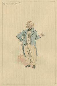 ベイハム・バジャー氏、1920年代（紙にトイレとペンとインク） 作： Arthur Rackham